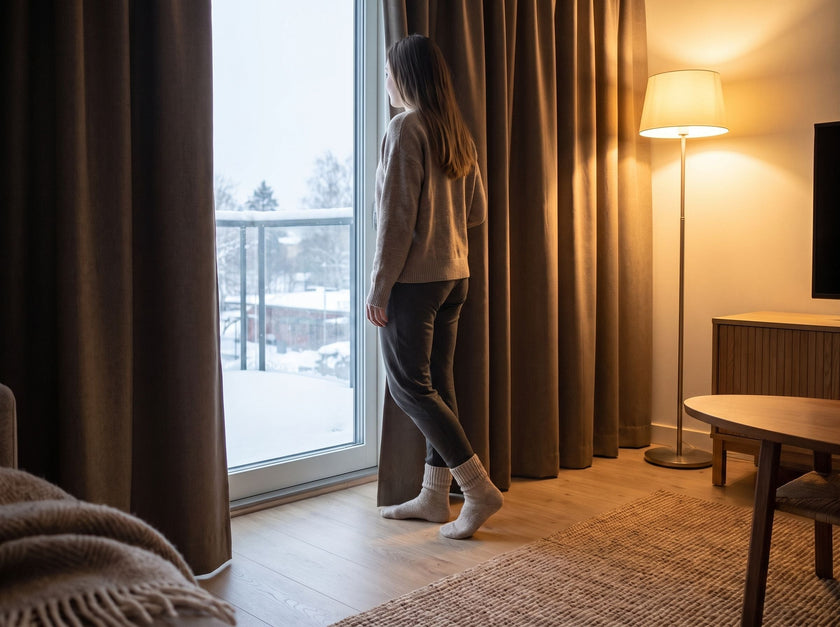 Isolerende gordijnen voor een huurwoning zonder vloerverwarming