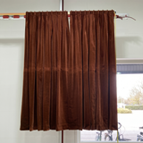 Gebrande Sienna Velours Gordijn - 90 x 240 cm - Dubbele Plooi | Pre-Loved
