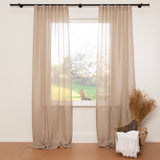 Gordijn Flax - Taupe - 100% linnen