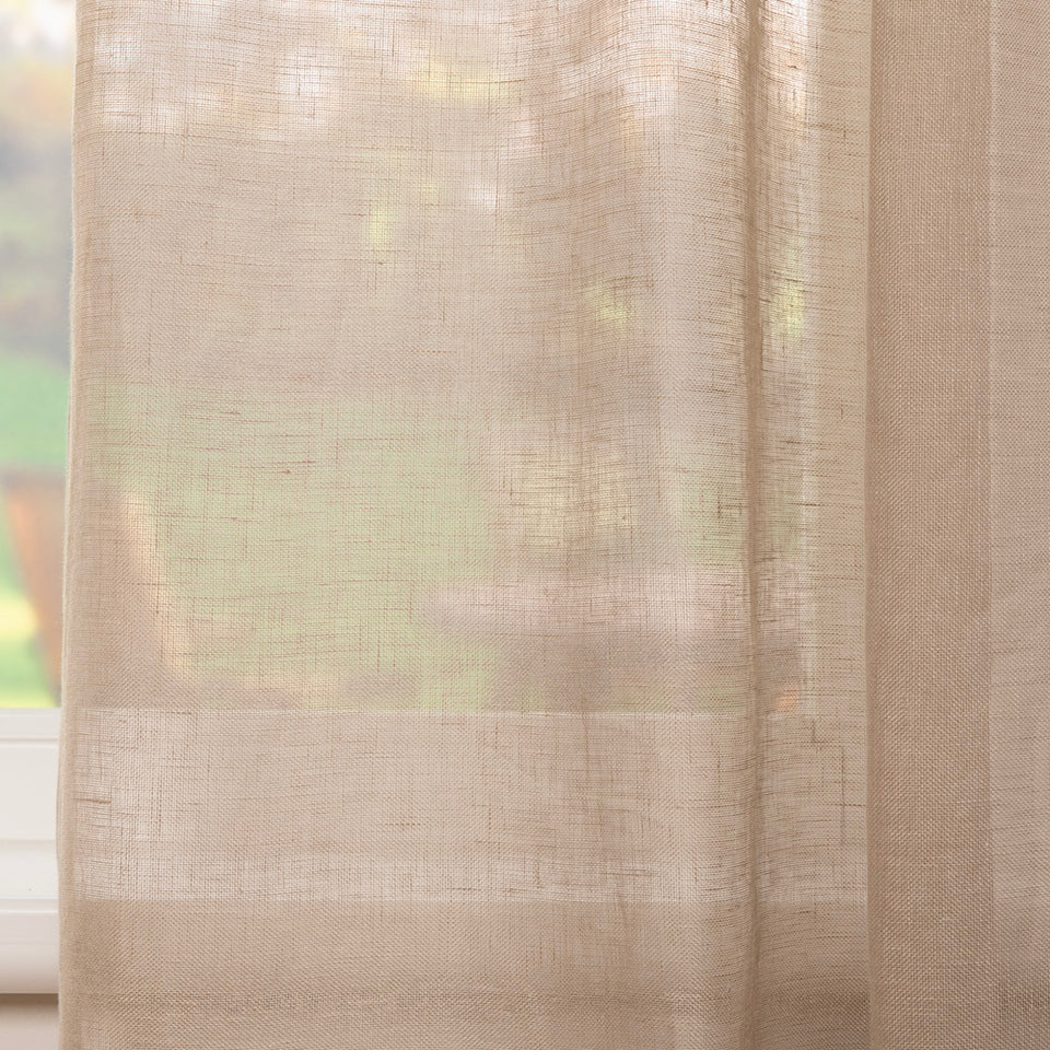Gordijn Flax - Taupe - 100% linnen