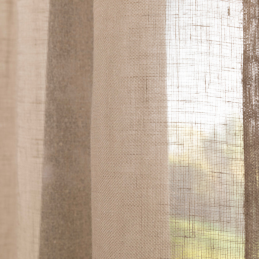 Gordijn Flax - Taupe - 100% linnen