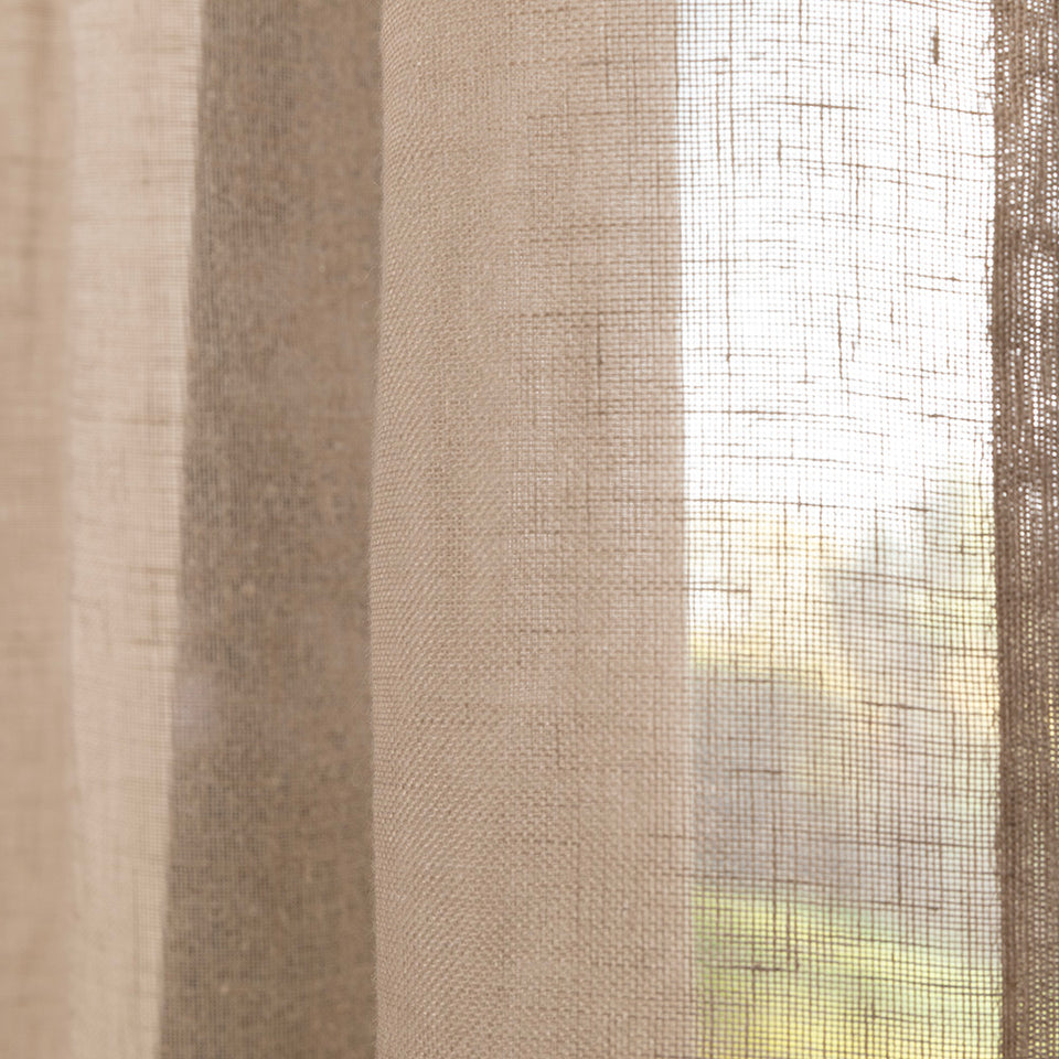 Gordijn Flax - Taupe - 100% linnen