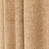 Champagne Overgordijn - 216 x 253,5 cm - Wave 8 cm | Pre-Loved