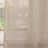 Koffiebruin Transparant Gordijn - 541 x 259,5 cm - Wave 8 cm | Pre-Loved