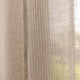 Koffiebruin Transparant Gordijn - 541 x 259,5 cm - Wave 8 cm | Pre-Loved
