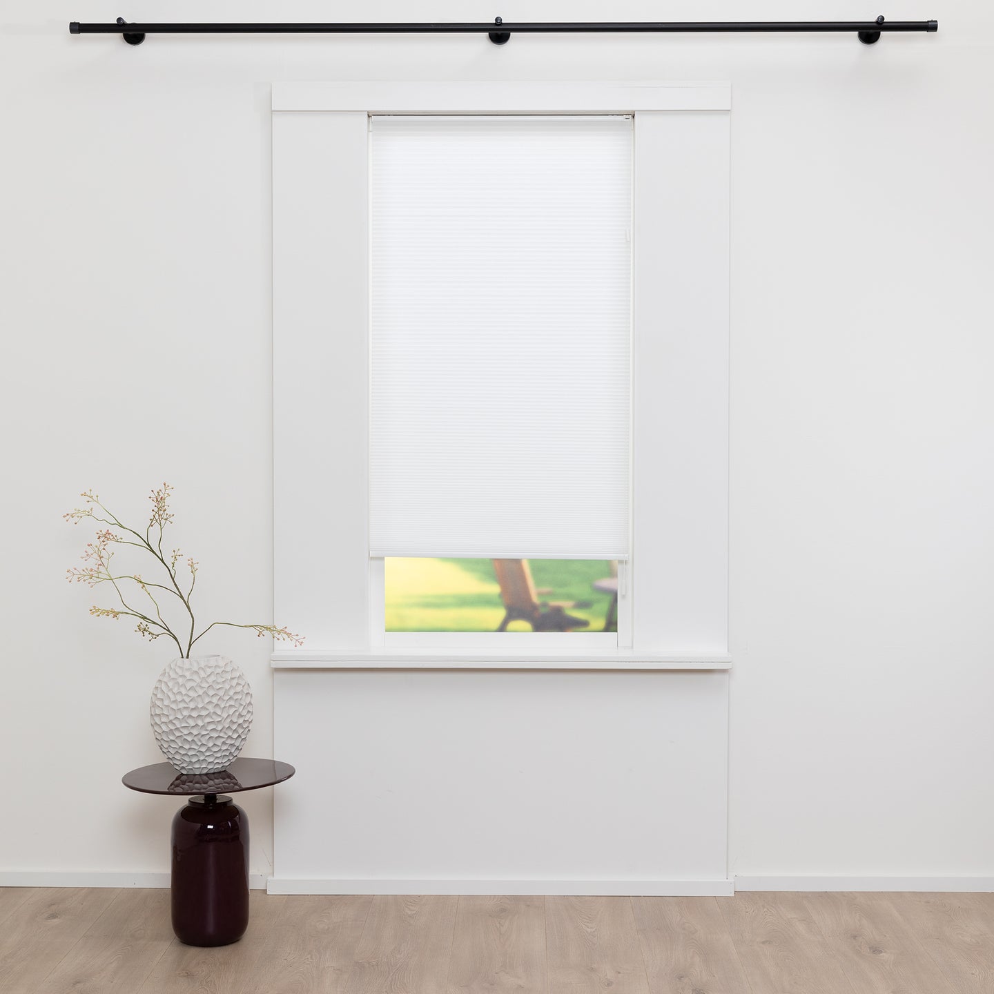 Honingraat Plisségordijn Melia - Off White