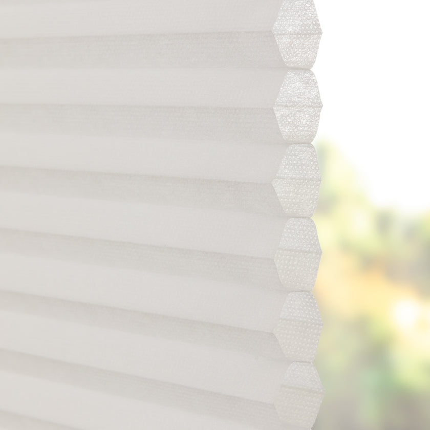 Honingraat Plisségordijn Melia - Off White