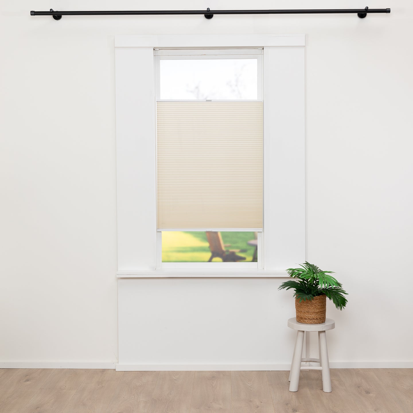 Honingraat Plisségordijn Melia - Champagne