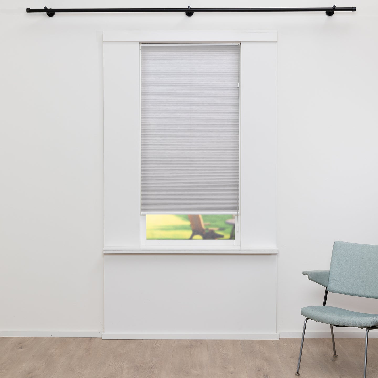 Honingraat Plisségordijn - Melia - Licht Grijs