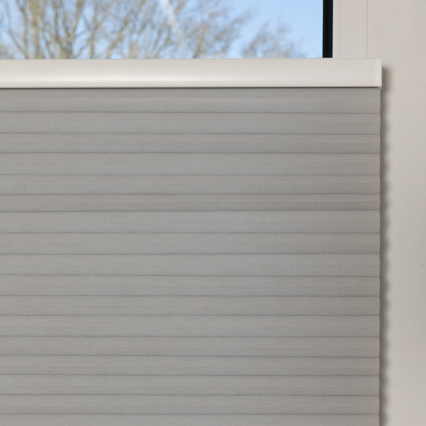 Honingraat Plisségordijn - Melia - Licht Grijs