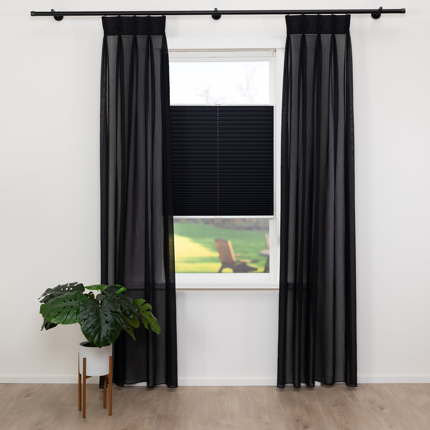 Plisségordijn Pera - Zwart