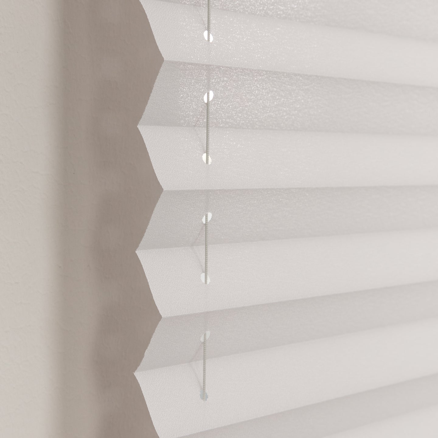 Plisségordijn Plio - Wit