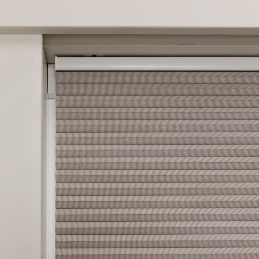 Honingraat Plisségordijn Verde - Licht Taupe