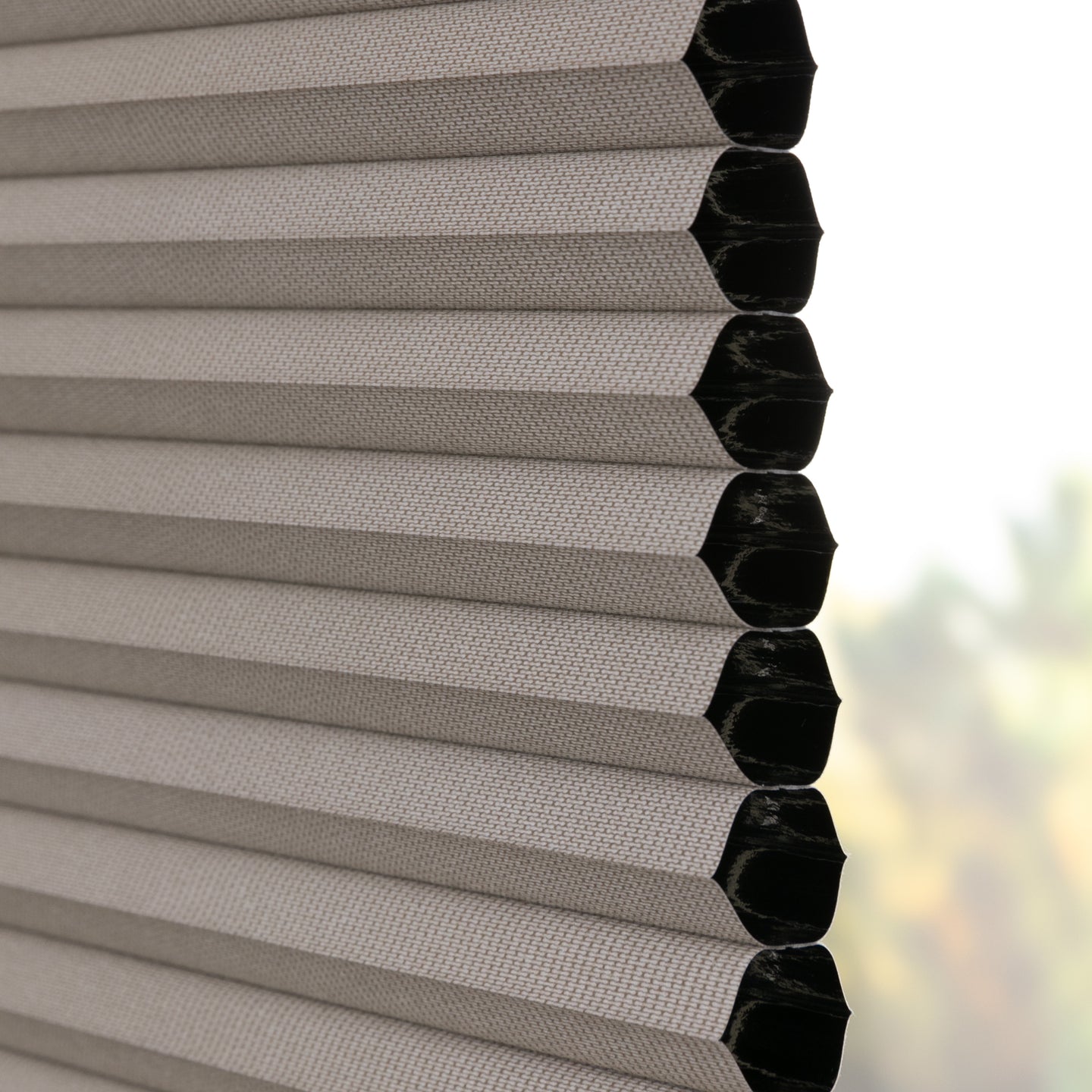 Honingraat Plisségordijn Verde - Licht Taupe