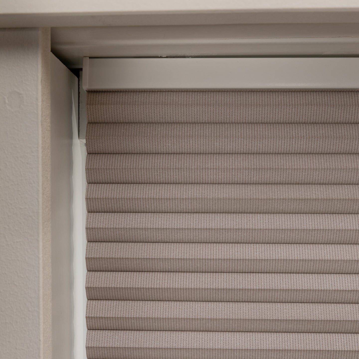 Honingraat Plisségordijn Verde - Licht Taupe