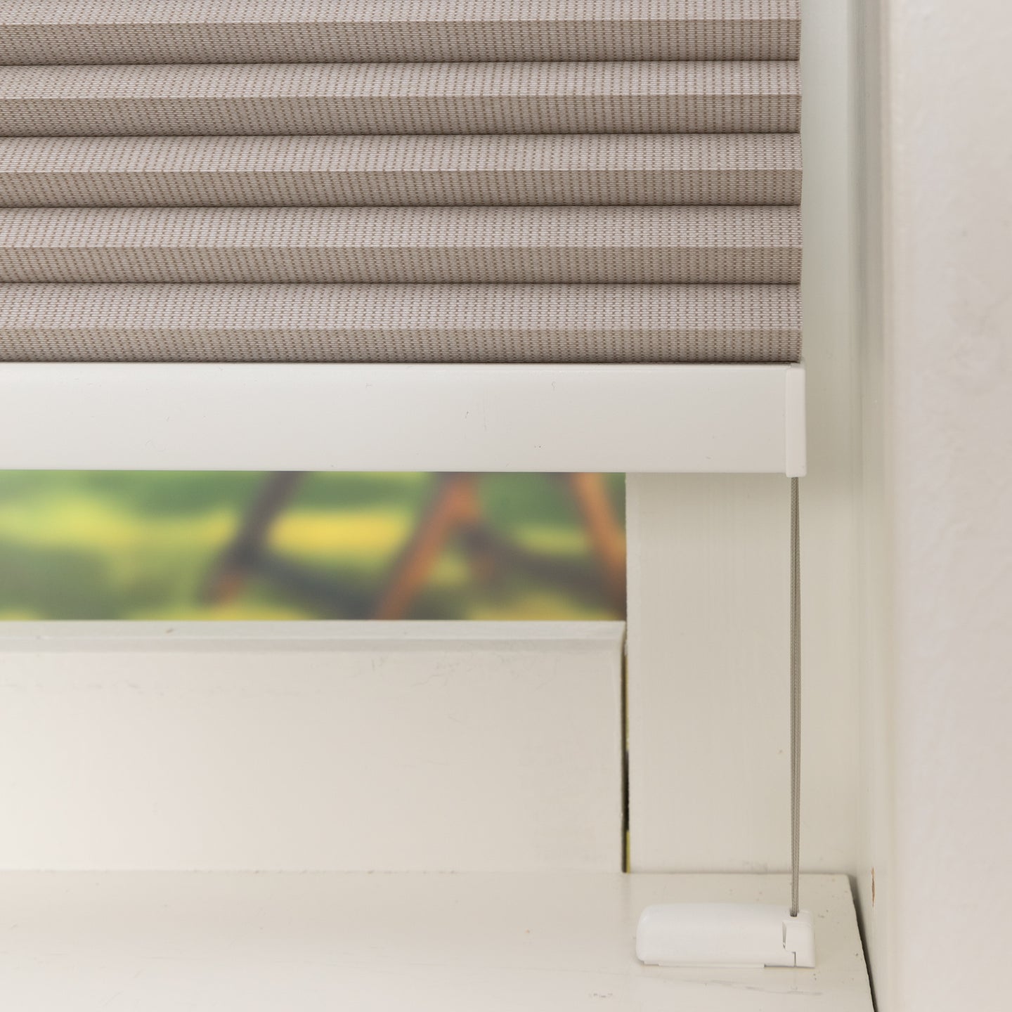 Honingraat Plisségordijn Verde - Licht Taupe