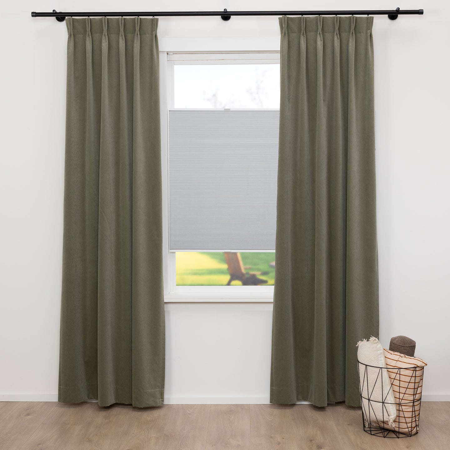 Honingraat Plisségordijn Vita - Off White