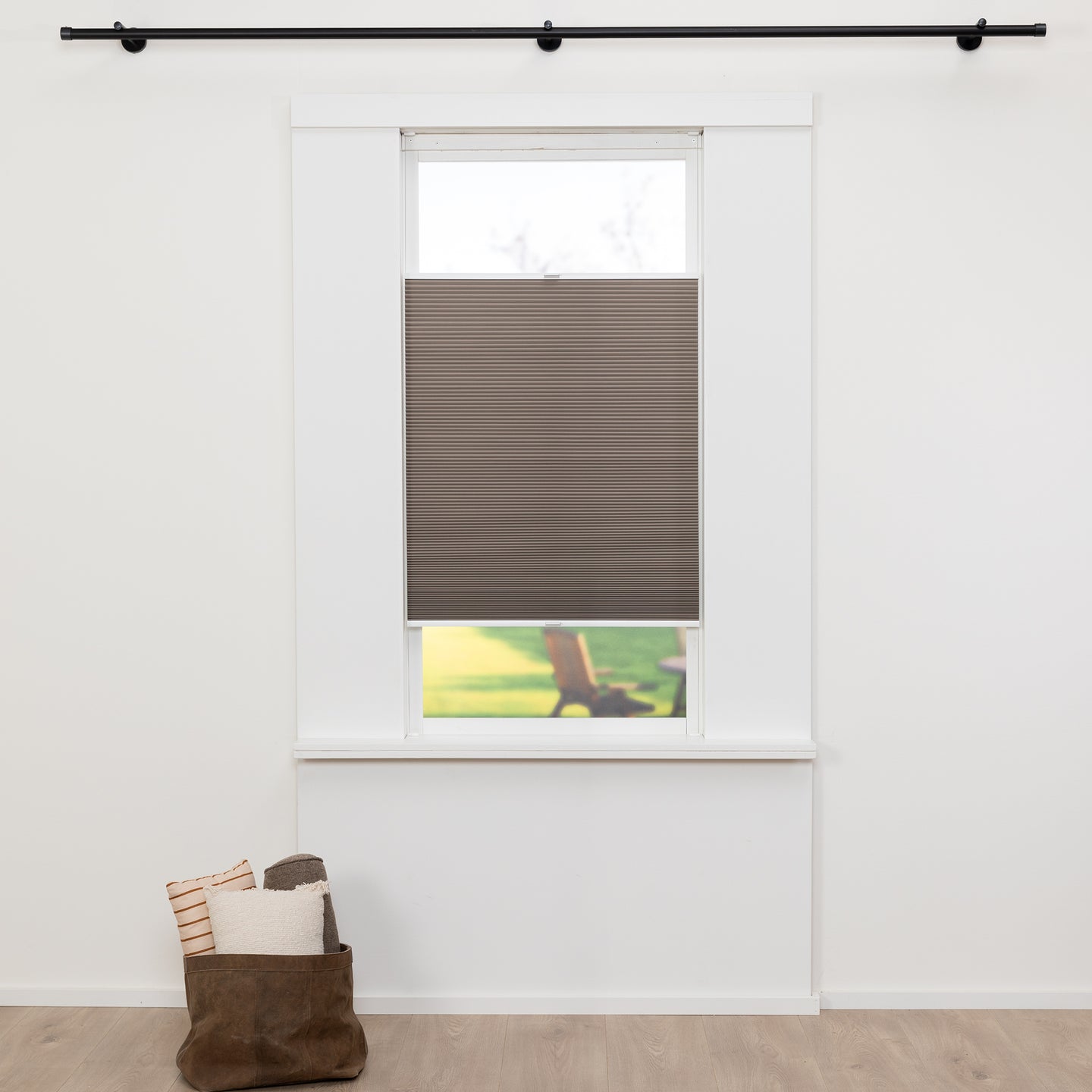 Honingraat Plisségordijn Vita - Taupe