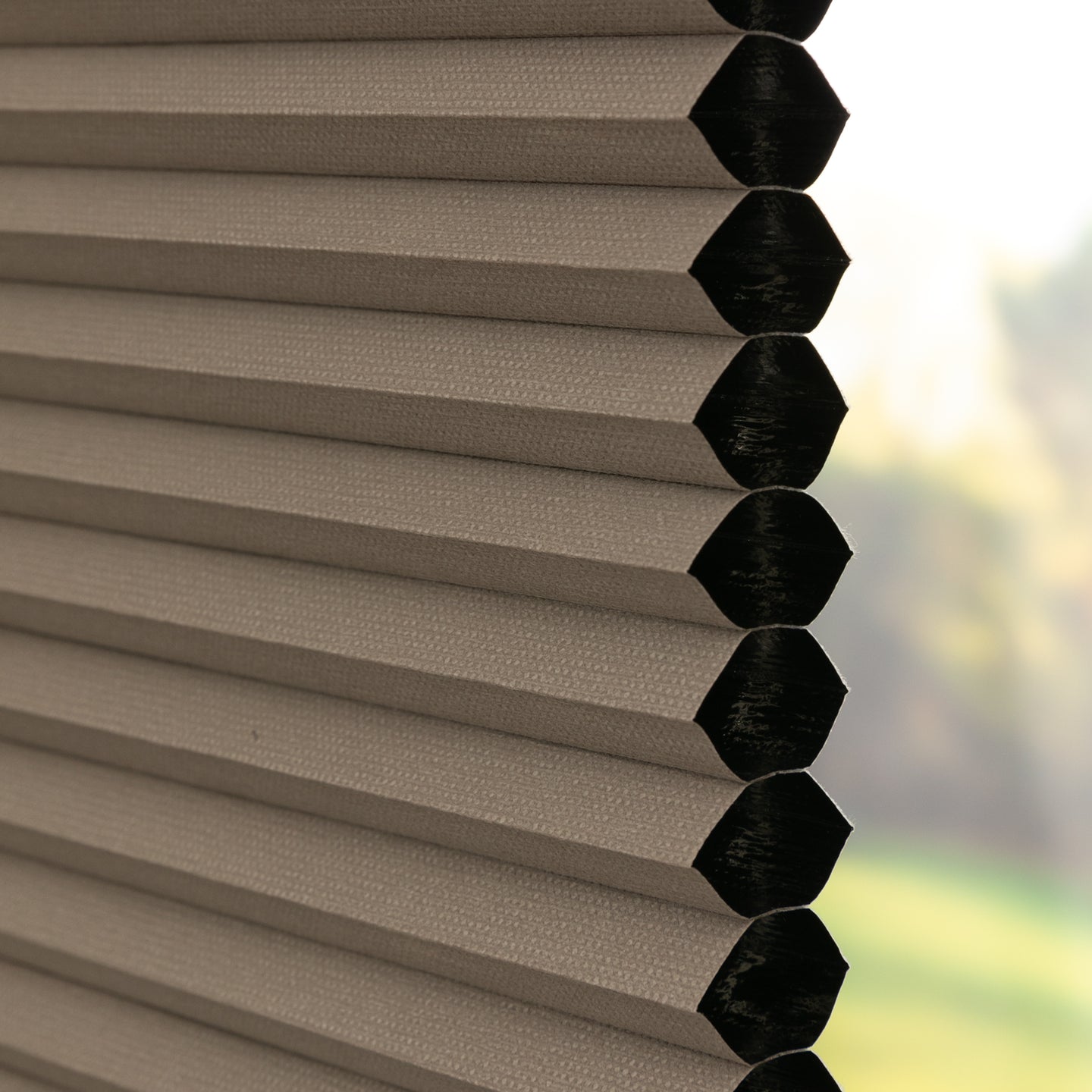 Honingraat Plisségordijn Vita - Taupe