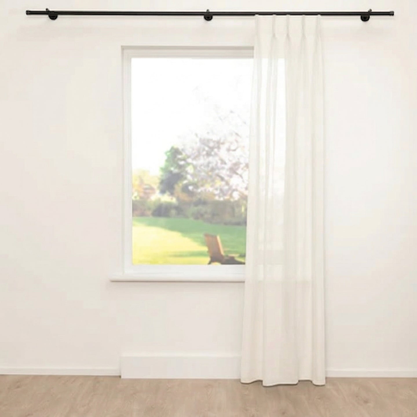 Gordijn Voile Ecru 150 x 315 cm | Kant & Klaar