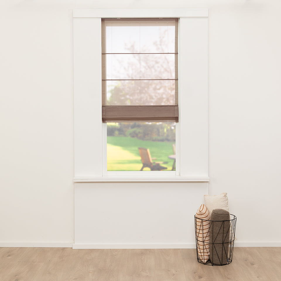 Vouwgordijn Clear - Taupe