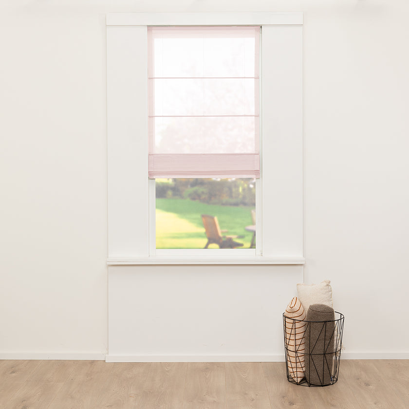 Vouwgordijn Clear - Lichtroze