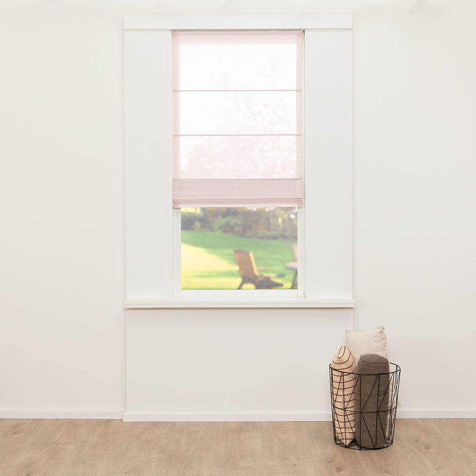 Vouwgordijn Clear - Lichtroze