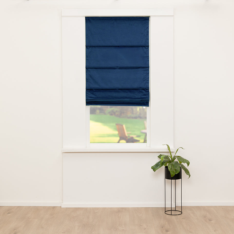 Vouwgordijn Prime - Navy Blauw