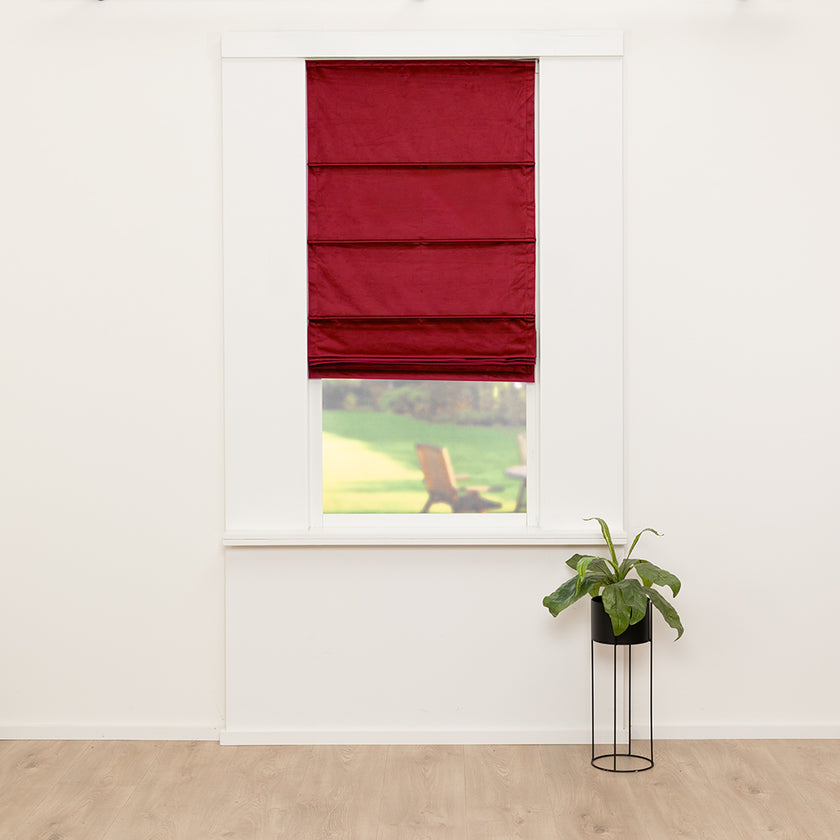 Vouwgordijn Prime - Bordeaux Rood