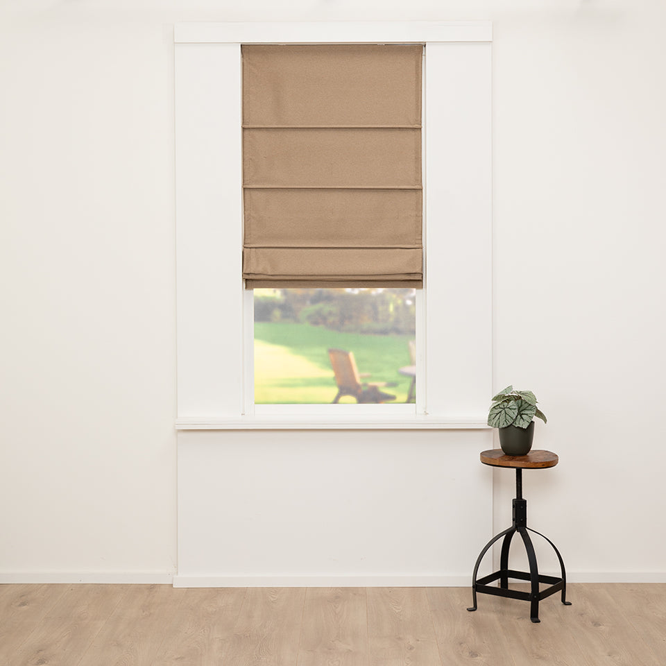 Vouwgordijn Moon - Goud Bruin