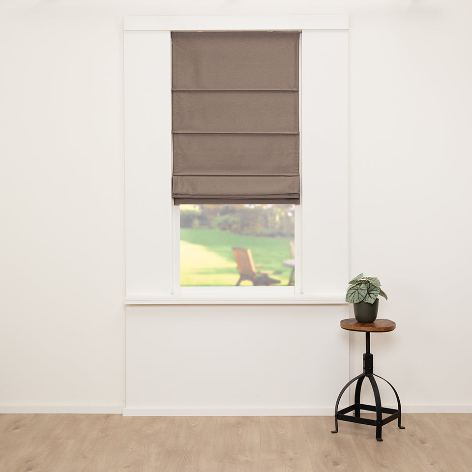 Vouwgordijn Moon - Hazelnoot Bruin