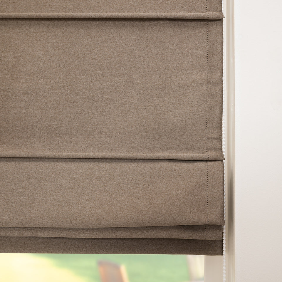 Vouwgordijn Moon - Hazelnoot Bruin