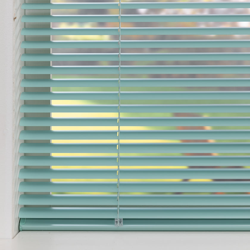 Aluminium jaloezie Jalu - Zacht Groen - 25 mm