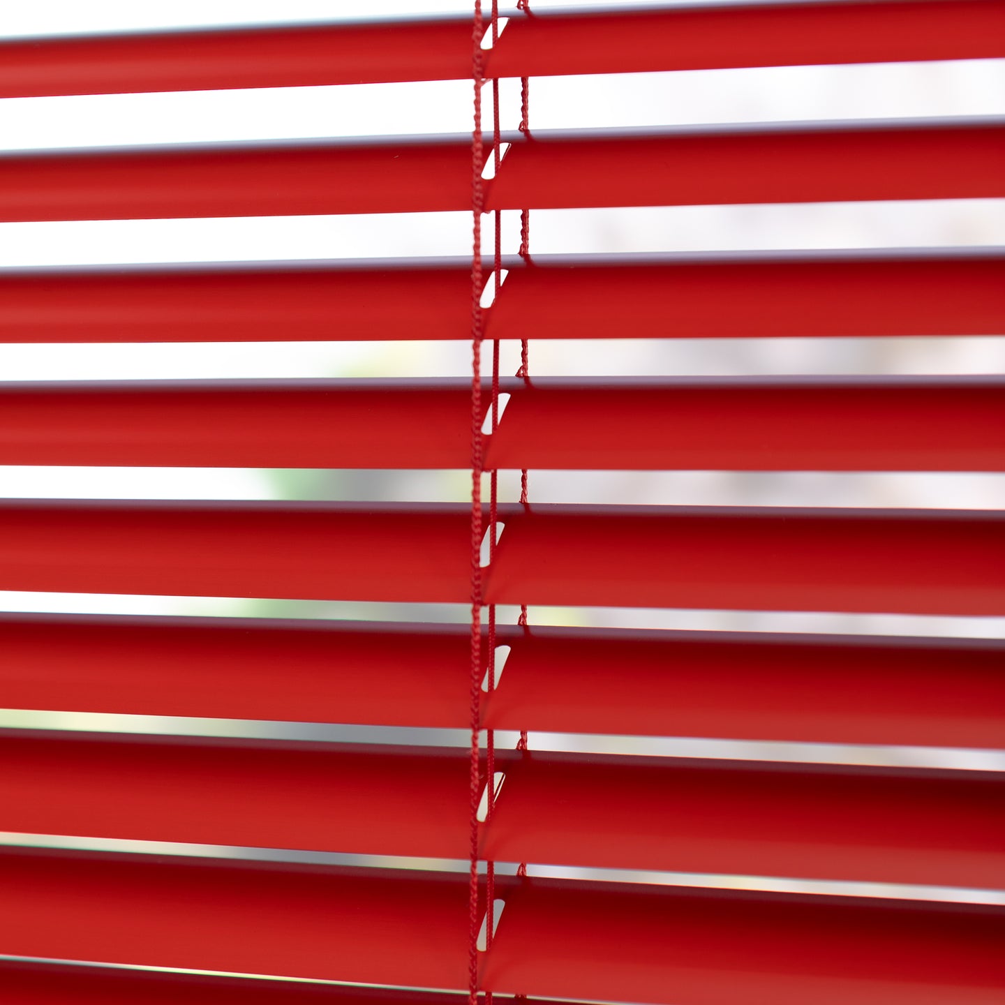Aluminium jaloezie Jalu - Rood - 25 mm