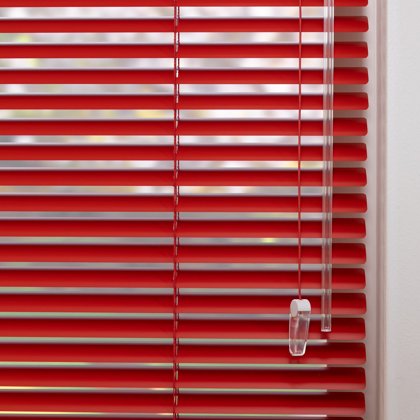 Aluminium jaloezie Jalu - Rood - 25 mm