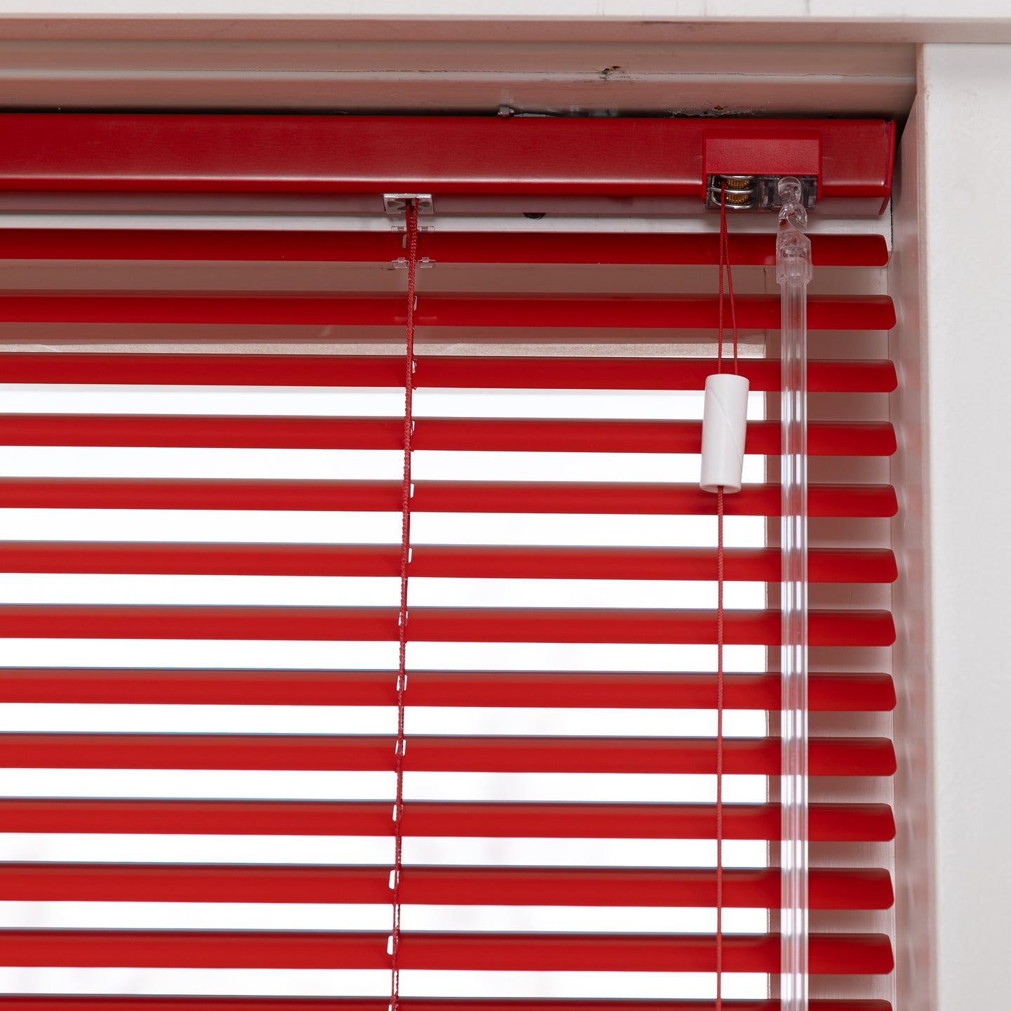 Aluminium jaloezie Jalu - Rood - 25 mm