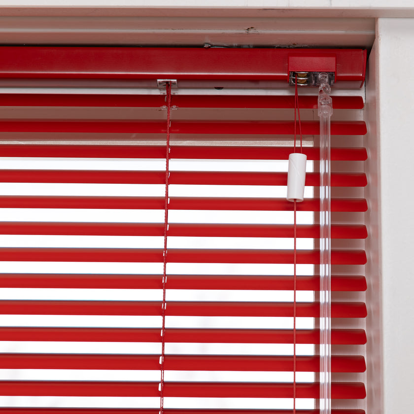 Aluminium jaloezie Jalu - Rood - 25 mm