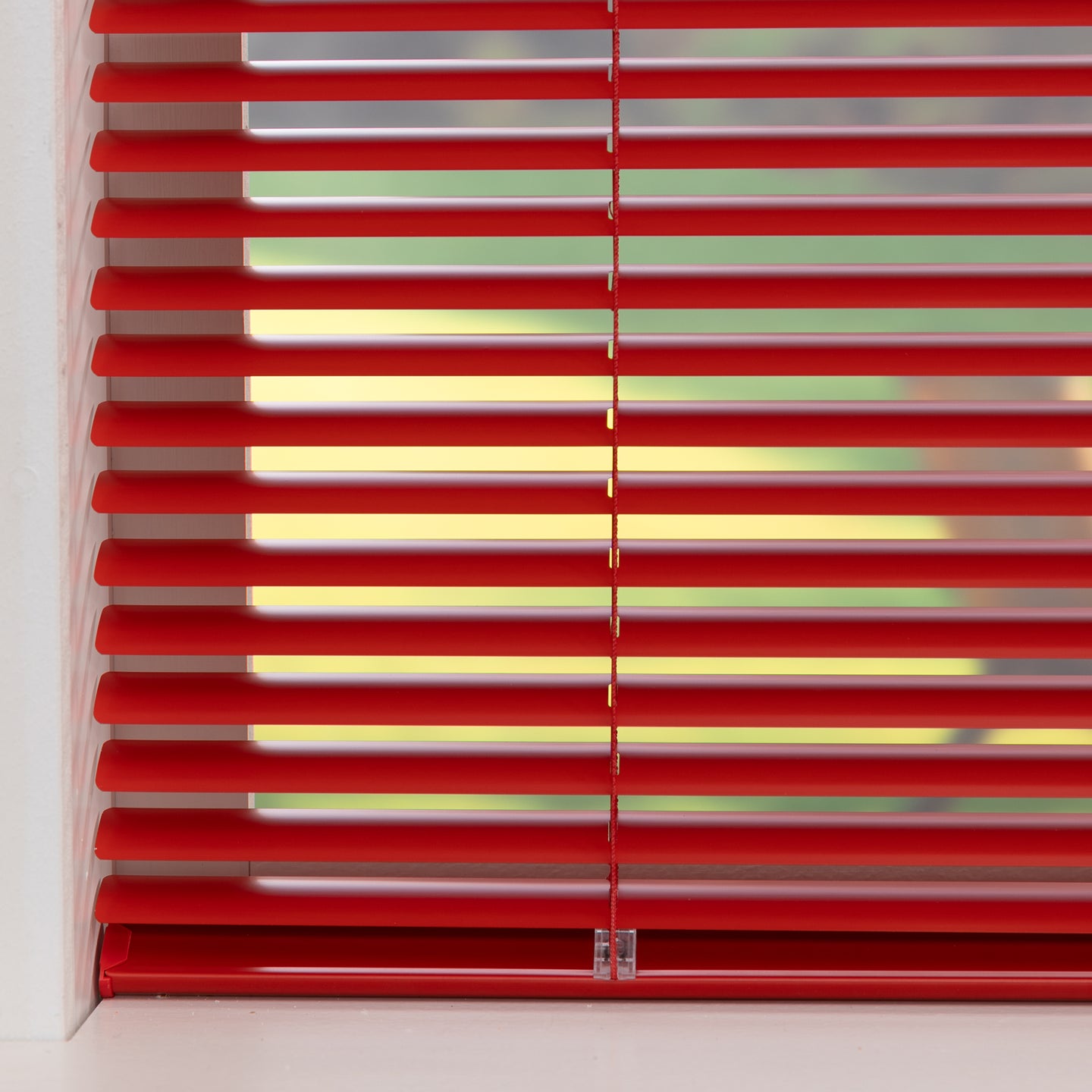Aluminium jaloezie Jalu - Rood - 25 mm