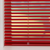 Aluminium jaloezie Jalu - Rood - 25 mm