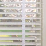 Houten jaloezie Lato - Off White - Abachi - 50 mm