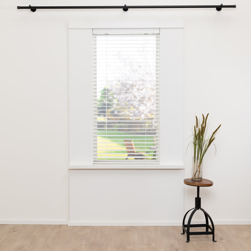 Houten jaloezie Lato - Off White - Abachi - 50 mm