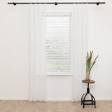 Houten jaloezie Lato - Off White - Abachi - 50 mm
