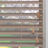Houten jaloezie Lato - Lichtbruin - Abachi - 50 mm