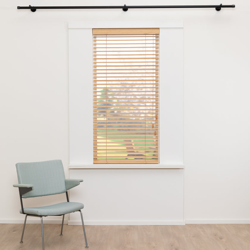 Houten jaloezie Lato - Goudbruin - Bamboo - 50 mm