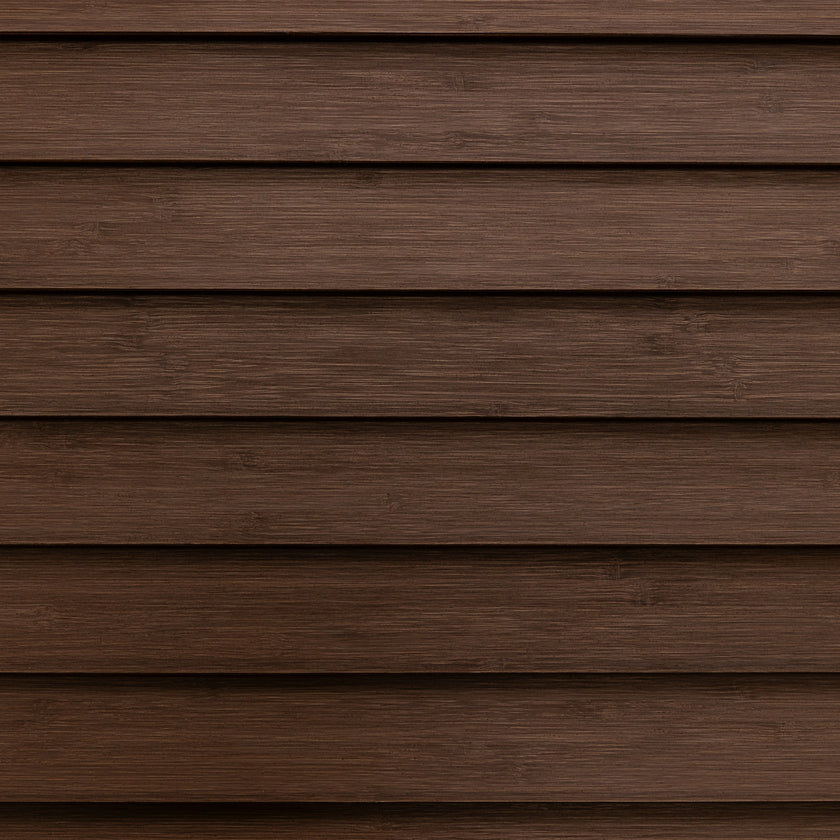 Houten jaloezie Lato - Koffie bruin - Bamboo - 50 mm