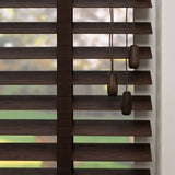 Houten jaloezie Lato - Koffie bruin - Bamboo - 50 mm