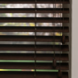 Houten jaloezie Lato - Koffie bruin - Bamboo - 50 mm
