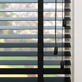 Houten jaloezie Lem - Zwart - Lindehout - 50 mm