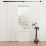 Houten jaloezie Lem - Off White - Lindehout - 50 mm