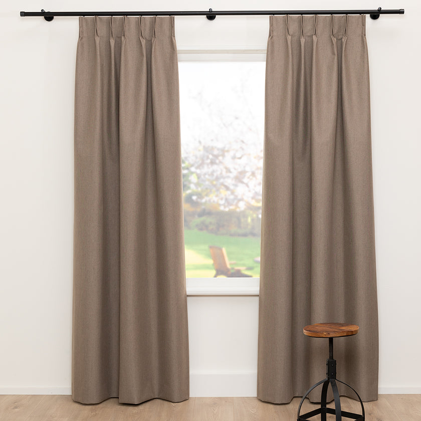 Gordijn Nox - Donker Taupe - 100% verduisterend